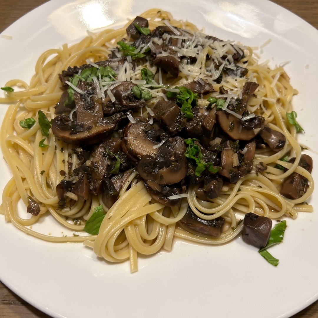 Meatless Friday Very Mushroom Linguine